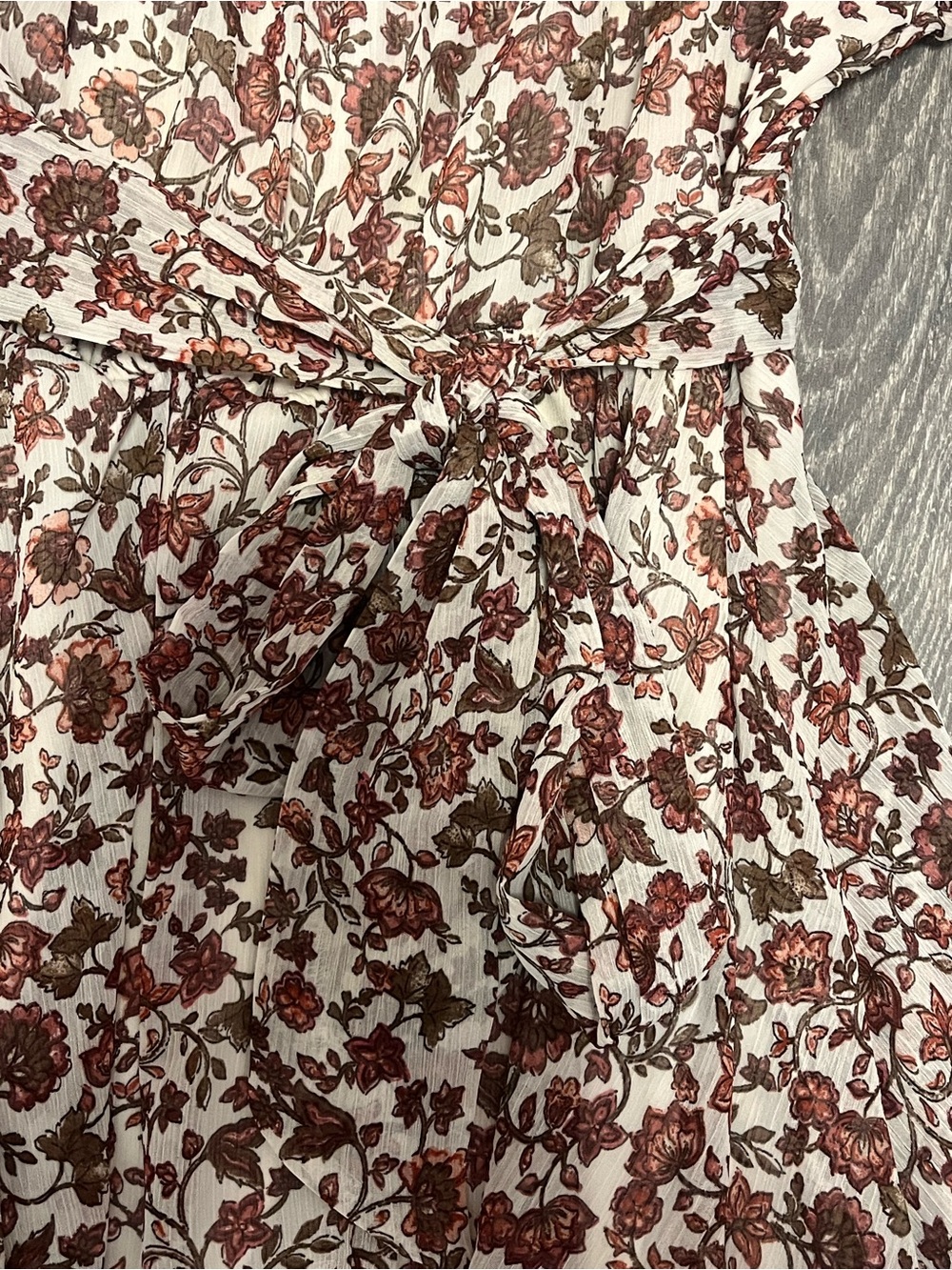 Thirty Thirty Floral Tiered Mini Dress Cottagecore Ruffle Babydoll Dress - Picture 5 of 6
